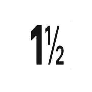 Depth Marker 4" Frost proof tile | 1 1/2 Smooth | 4DMF15