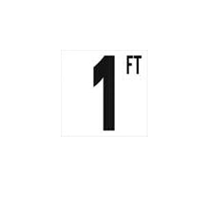 NPT Depth Marker 5" Frost proof tile | 1 FT Non-Skid | 5DMAF1FT