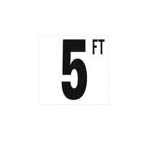 NPT Depth Marker 5" Frost proof tile 5 FT Non-Skid | 5DMAF5FT