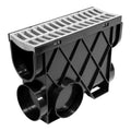 Rain Bird 5" Deep Gray Grate Channel Drain Pit
