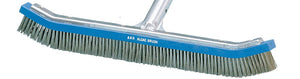 A&B Brush 5040 18 inch algae brush with stainless steel bristles and blue aluminum back