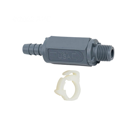 Rola-Chem 521170 PVC injection check valve for peristaltic metering pumps