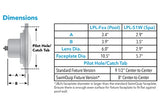 J&J Electronics PureWhite LED Spa Light | LPL-S1W-12-100-P