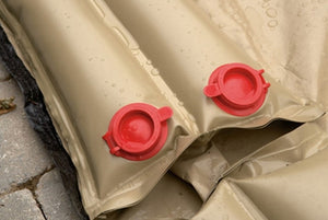 Pooltux Double Water Bag Single Valve 1' x 8' Tan | WBT8DS