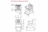S.R. Smith 30in Sentry Lifeguard Chair | SLGC-30