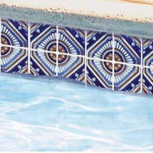 NPT National Pool Tile Iberia Series Pool Tile Royal Blue Print | CADIZ