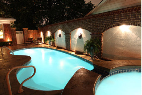 S.R. Smith FLED-C-FG fiberglass color LED pool light with 80 ft cord