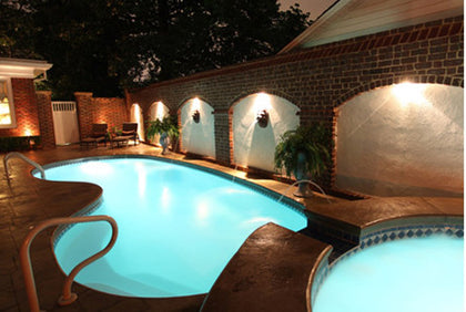 S.R. Smith FLED-C-FG fiberglass color LED pool light with 80 ft cord