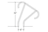 S.R. Smith Meridian Series Hand Rail 304 Stainless Steel | MER-1001S