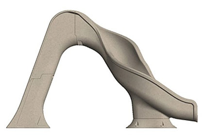Global Pool Products Rip Tide Slide Left Turn Sand | GPPSRT-SAND-L