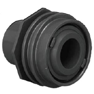 AquaStar 1" Flush Mount Return Fitting with Water Stop | Black | 302