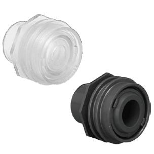 AquaStar 1" Flush Mount Return Fitting with Water Stop | Tan | 308