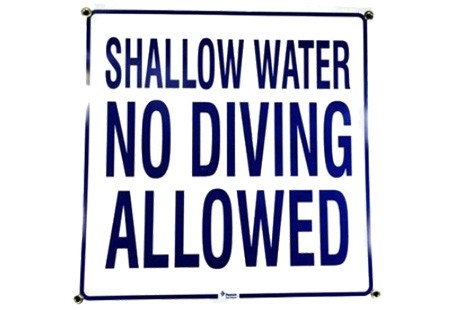 Pentair No Diving Allowed Sign 24" x 24" | R233800