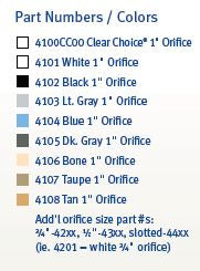 AquaStar Three-Piece Directional Eyeball Fittings 1-1/2" Knock-In Dark Gray | 4105