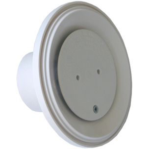 AquaStar 4" Adjustable Floor Return Fitting with Water Stop White | 4DIV101