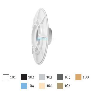 AquaStar 6" Sumpless Bulkhead Fitting with 1.5" MPT (for 1022) (VGB Series) White | 615T101