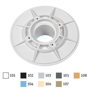 AquaStar 6" Sumpless Bulkhead Fitting with 2" Slip Insider (VGB Series) Dark Gray | 620SI105