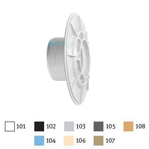 AquaStar 6" Sumpless Bulkhead Fitting with 2.5" MPT and 2" Slip Socket (VGB Series) Dark Gray | 625T20S105