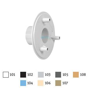 AquaStar 4" Bulkhead Adapter with 1 1/2" Slip-Insider Fitting White | 415SI101