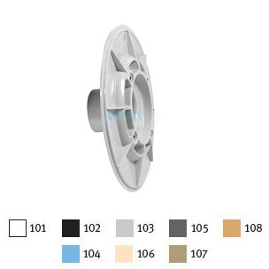 AquaStar 6" Sumpless Bulkhead Fitting with 1.5 " Slip Insider (VGB Series) White | 615SI101