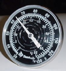 Pentair Letro Inline Thermometer with Nylon Well | 30-130 Degree | .5" NPT Threads | SL1DW