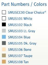 AquaStar 5" Umbrealla Stands with Sleeve and Center Cap Light Gray | SMUS103