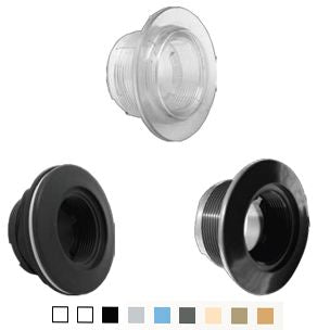 AquaStar Large Wall Fitting with Threaded O.D. (Fits 1-1/2" Pipe) Black | ES102202
