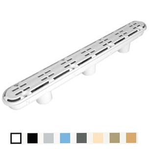 AquaStar 32" Channel Drain Anti-Entrapment (Anti-Vortex) Suction Outlet Covers and Three-Port Manufactured Sumps Light Gray | 32CDAV103