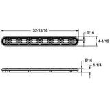 AquaStar 32" Channel Drain Anti-Entrapment (Anti-Vortex) Suctio | 32CDAVFR101