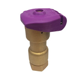 Rain Bird 5NP 1" Non-Potable Quick Coupling Brass Valve with Purple Locking Cover