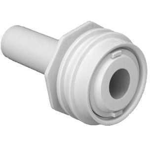 CB101C WHITE 1"FLUSH MT BARRIER W/1/2" ORF