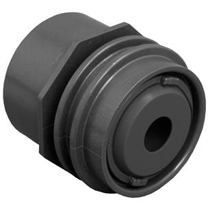 AquaStar Flush Mount retrun Fitting with Water Stop Fits Outside 1-12€? Pipe Dark Gray  JE3105C