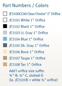 AquaStar Flush Mount retrun Fitting with Water Stop Fits Outside 1-12€? Pipe Dark Gray  JE3105B