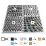 AquaStar 24" Square Mud Frame with Four (4) 12" Wave Sucti | WAV24105