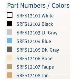 AquaStar 12 inch Shallow Square to 10 inch Anti Entrapment Suction Outlet Cover and Frame Tan | SRFS12108