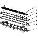 AquaStar 32" Channel Drain Flat Grate Suction Outlet Covers and | 32CDFLV101