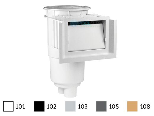 AquaStar Skimmer with Float Assembly, Basket, Lid and Collar White | SKR101