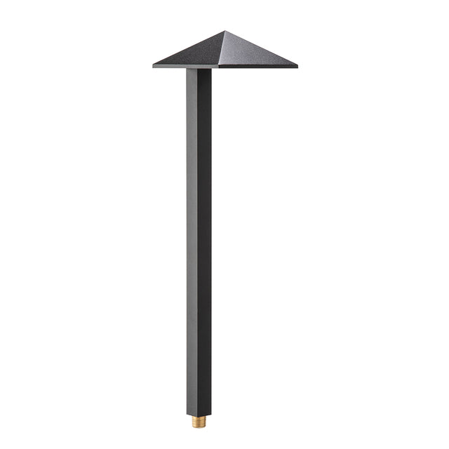 VistaPro Architectural Bronze Pyramid Path Light with Warm T3 LED Lamp 2.5W