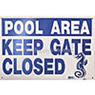 12"x18" Sigh "Please Keep Gate Closed" | SW-7