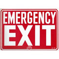 National Stock Sign Emergeny Exit Sign 9inches x 12inches | SP-49