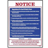 National Stock Sign Public Pool Rules Sign 18inches x 24inches | SW-27