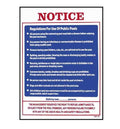 National Stock Sign Public Pool Rules Sign 18inches x 24inches | SW-27