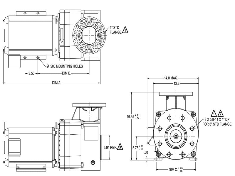 Pentair EQ SERIES COMM PUMP EQK1500 3PH WO/POT | 340151
