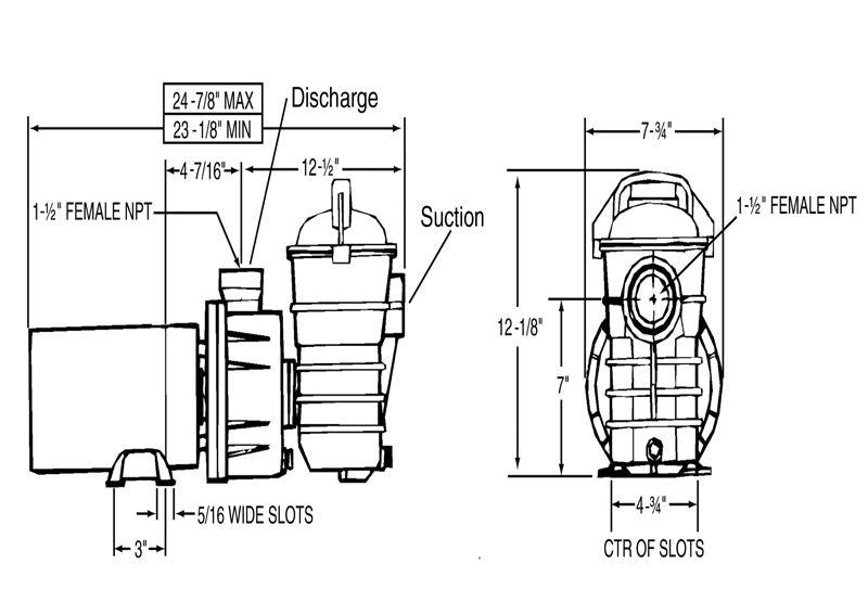 Pentair DYNAMO PUMP .75HP 115V DYNII-NI | 340103