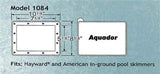 Aquador 71084 snap on skimmer cover, second view