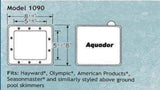 Aquador 71090 snap on skimmer cover, second view