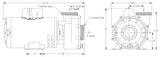 Gecko Alliance AquaFlo FloMaster XP2 3.0 HP 2-Speed 230V | 05334012-2040