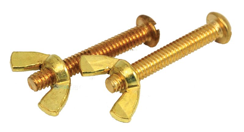 Pool Pals Brass Screw and Wing Nut Set | RP720