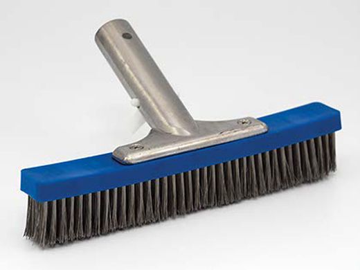Pool Pals 9" Classic Algae Brush Metal Handle SS Bristle  | BR2010S