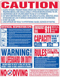 Pool Pals 6-N-1 (NEW SIGN) SIGN CALIFORNIA P/S SAFETY | SI9000